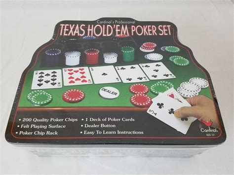 texas holdem poker set cardinal professional